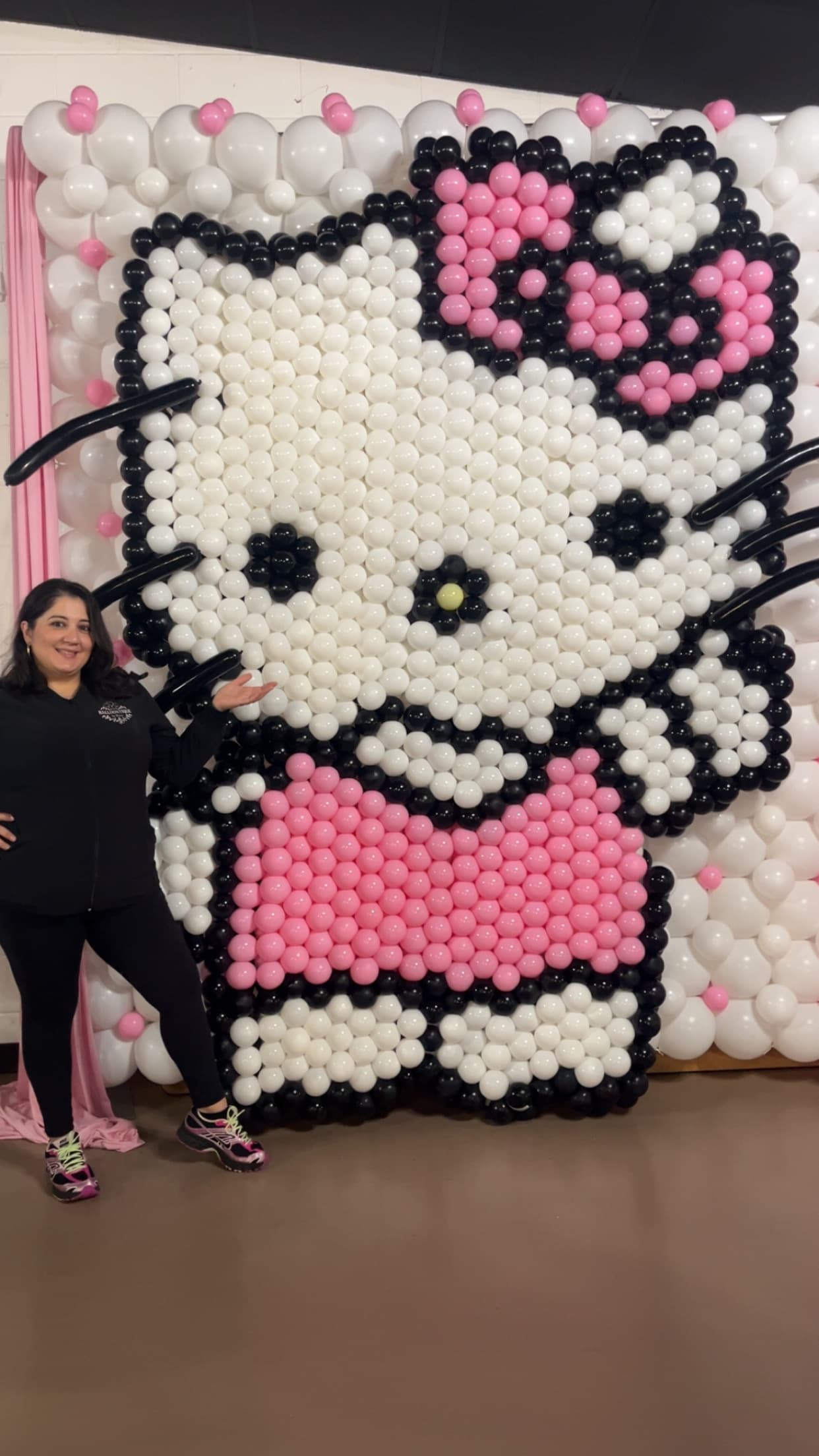 Hello Kitty balloon mosaic wall by Rosy