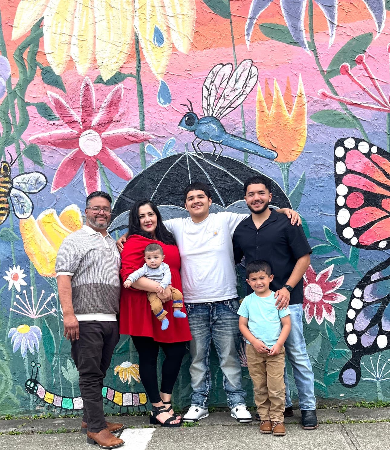 Rosy with her family